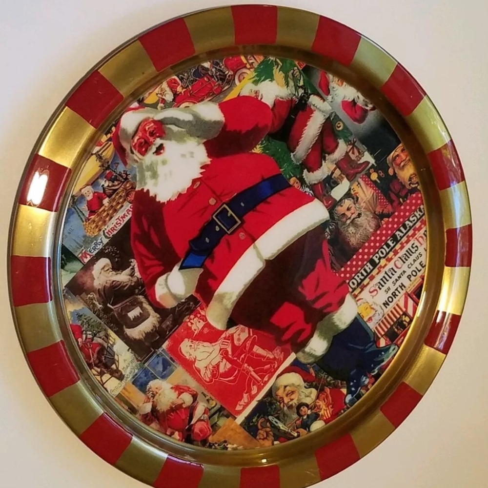 Holiday Charger Plate SANTA CLAUS